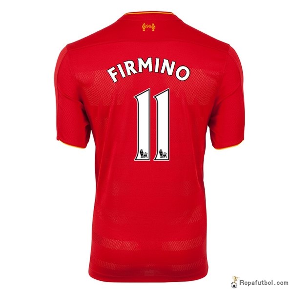 Camiseta Liverpool Replica Primera Ropa Firmino 2016/17 Rojo